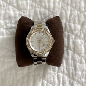 Women’s Michael Kors silver & gold watch